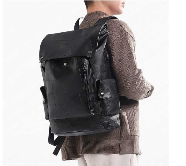 Balo da đựng laptop dành cho nam văn phòng – Phụ kiện không thể thiếu nơi công sở 4 Balo da vá