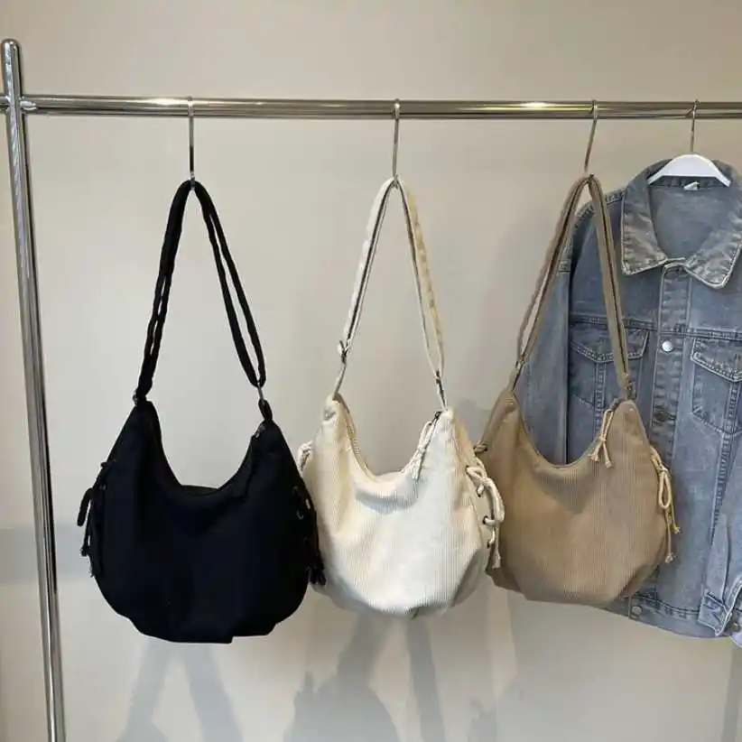 Túi nỉ kẻ dây 28