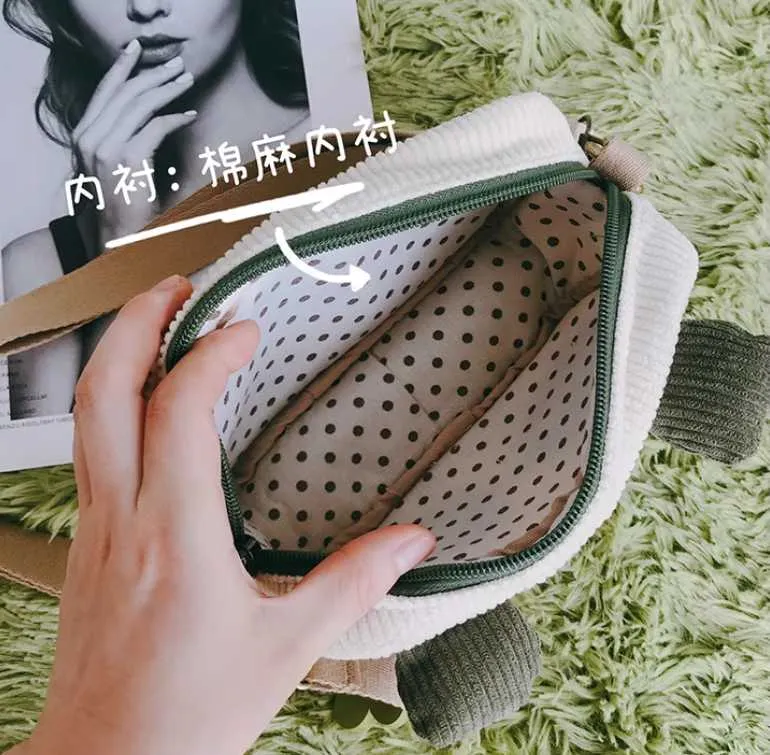Túi gấu trúc nỉ kẻ 7 Túi gấu trúc nỉ kẻ - Ảnh 7