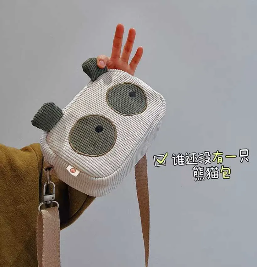 Túi gấu trúc nỉ kẻ 4 Túi gấu trúc nỉ kẻ - Ảnh 4