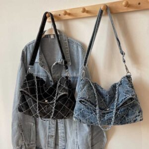 Tote jean gập