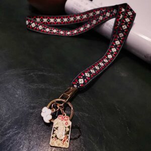 Dây thổ cẩm đỏ đen