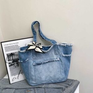Tote jean tua rua viền