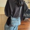 Mini jean viền chỉ 10 85 10
