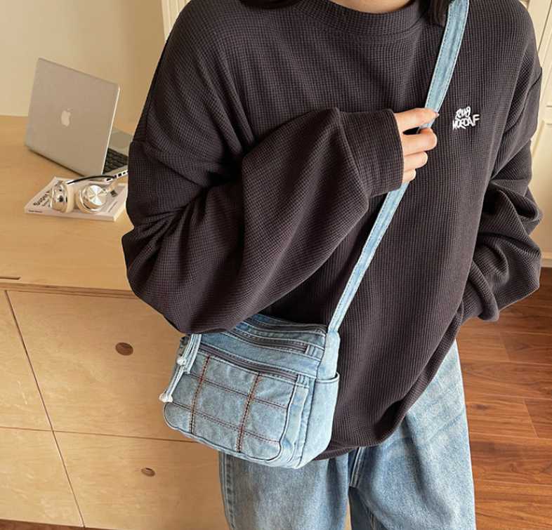 Mini jean viền chỉ 4 Mini jean viền chỉ - Ảnh 4