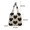 Tote bông trái tim 24 10 186 5