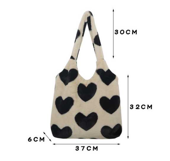 Tote bông trái tim 24 5 Tote bông trái tim 24 - Ảnh 5