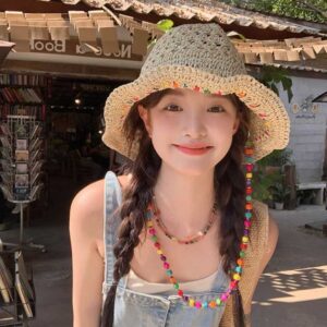 Nón vành GC hột màu sắc