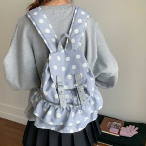 Balo chấm bi xếp li