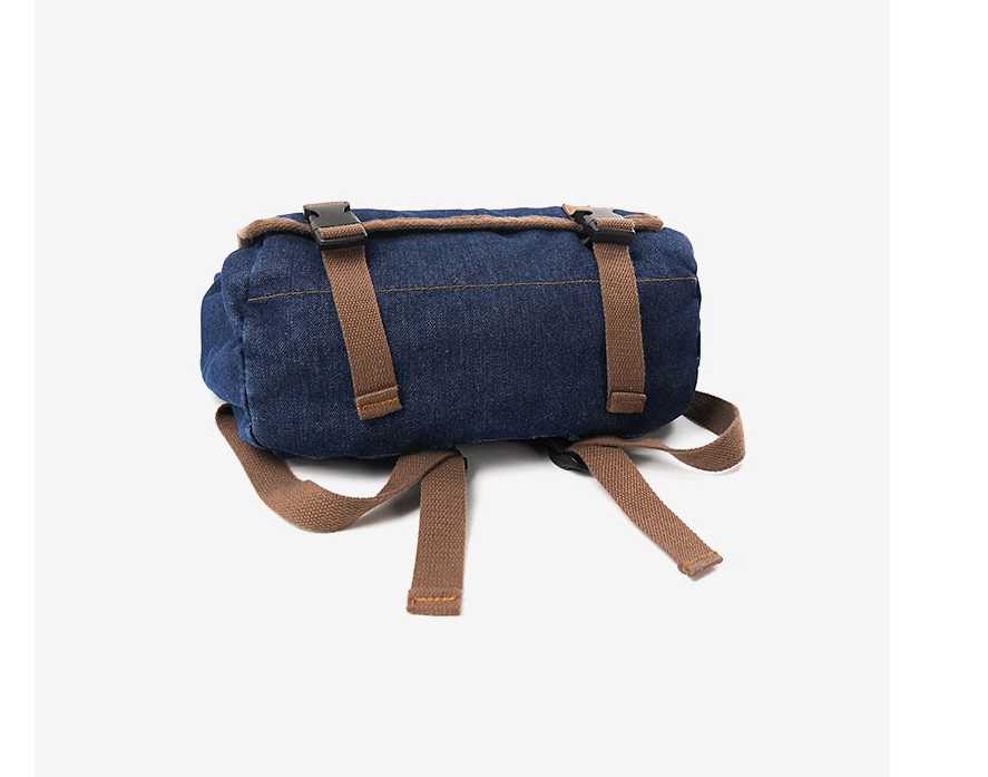 Balo jean viền nâu 9 Balo jean viền nâu - Ảnh 9