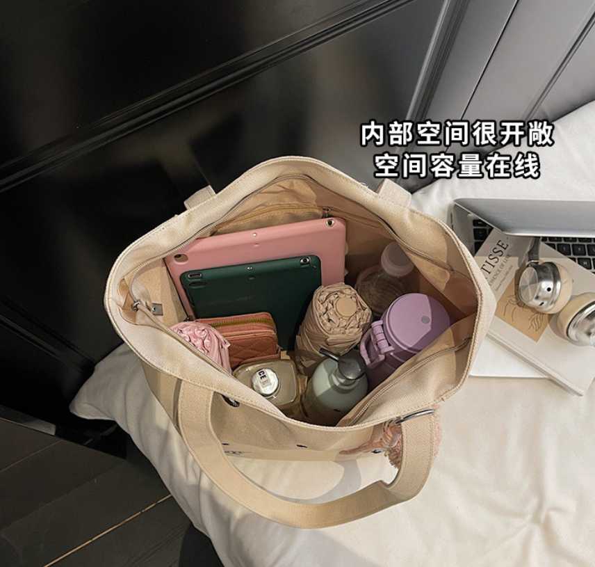 Tote mèo thêu kèm móc khóa 5 Tote mèo thêu kèm móc khóa - Ảnh 5