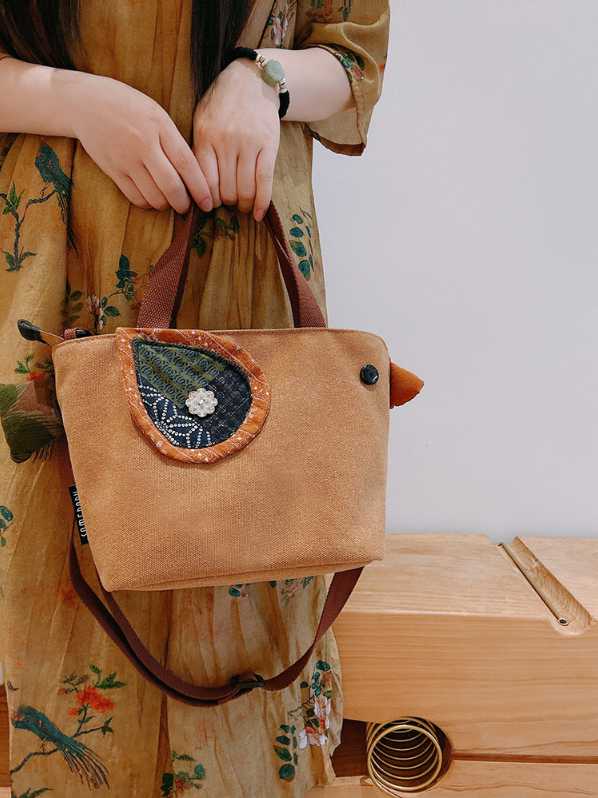 Túi xách gà con thổ cẩm 26 597 4
