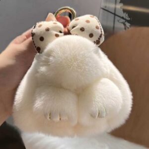 Móc khóa thỏ có nơ