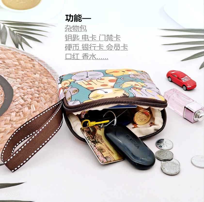 Ví vải handmade mèo mặt bự 5 Ví vải handmade mèo mặt bự - Ảnh 5