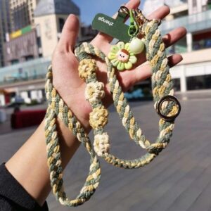 Dây đeo điện thoại/ túi đan điểm hoa