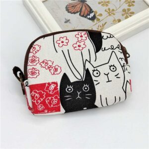 Ví vải mèo mặt bự