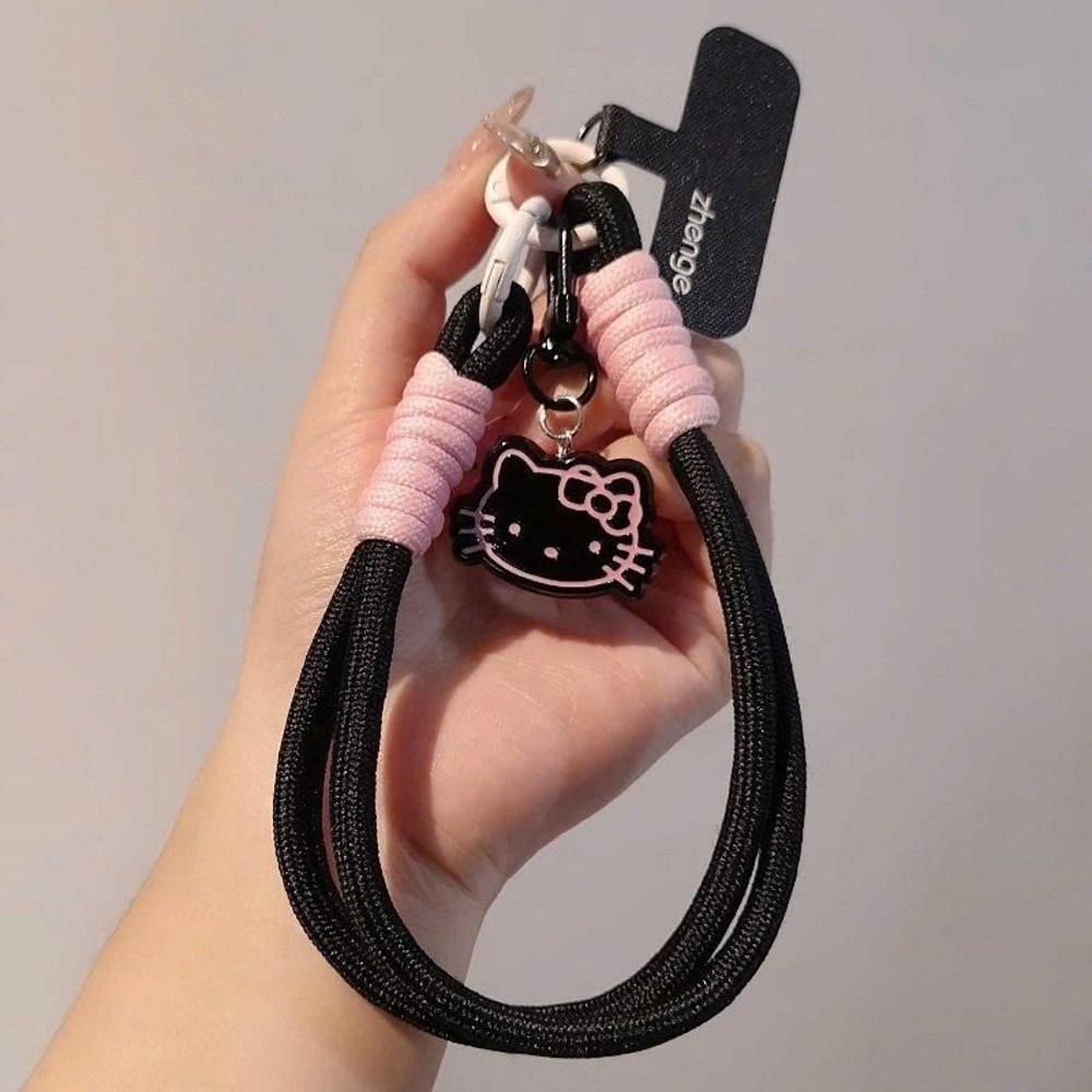 Móc điện thoại/móc khóa dây đan kitty 2 Móc điện thoại/móc khóa dây đan kitty - Ảnh 2