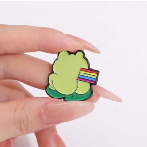 Pin cài trang trí túi, balo, áo, nón...ẾCH XANH