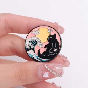 Pin cài trang trí túi, balo, áo, nón… mì nhật