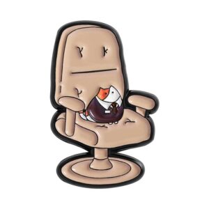 Pin cài trang trí túi, balo, áo, nón… mèo ngồi ghế