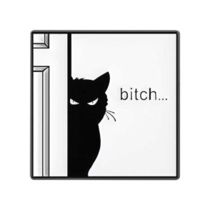 Pin cài trang trí túi, balo, áo, nón… mèo bitch
