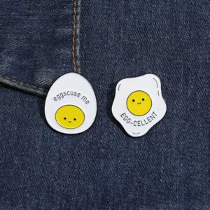 Pin cài trang trí túi, balo, áo, nón...TRỨNG