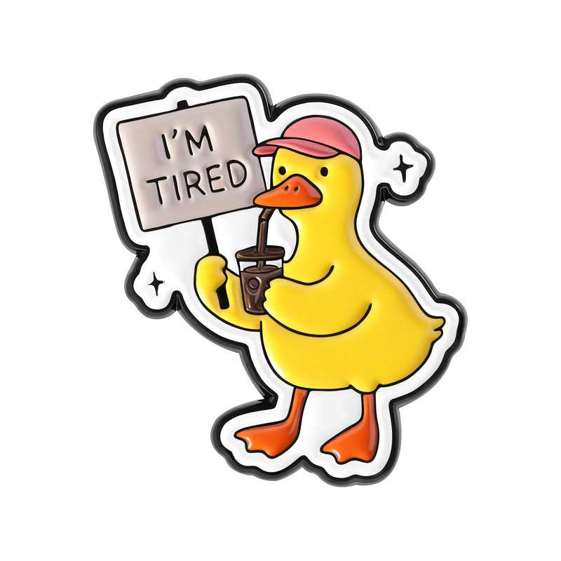 Pin cài trang trí túi, balo, áo, nón...VỊT MỆT MỎI 2 2 87