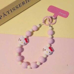 Dây móc điện thoại/ móc chìa khóa kitty hồng