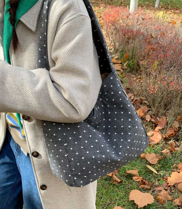 Tote chấm bi xám 22 488 2