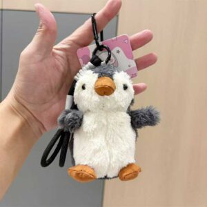Móc khóa chim cánh cụt bông