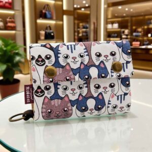 Ví vải handmade mèo mắt trợn