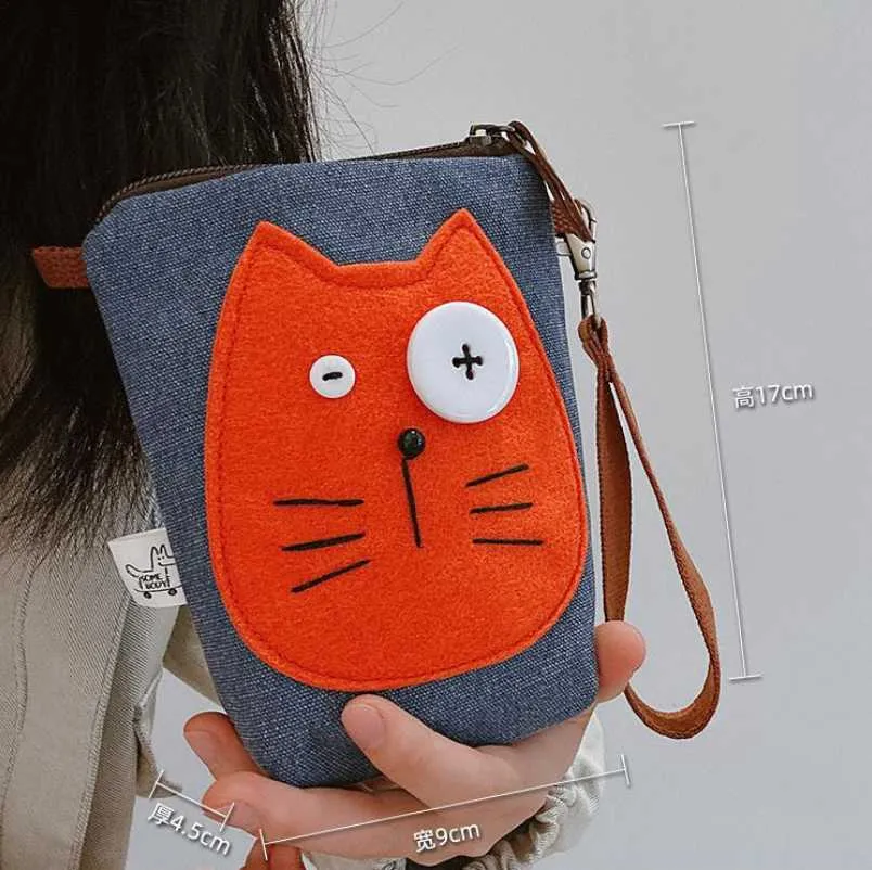 Ví vải mèo mắt to mắt nhỏ