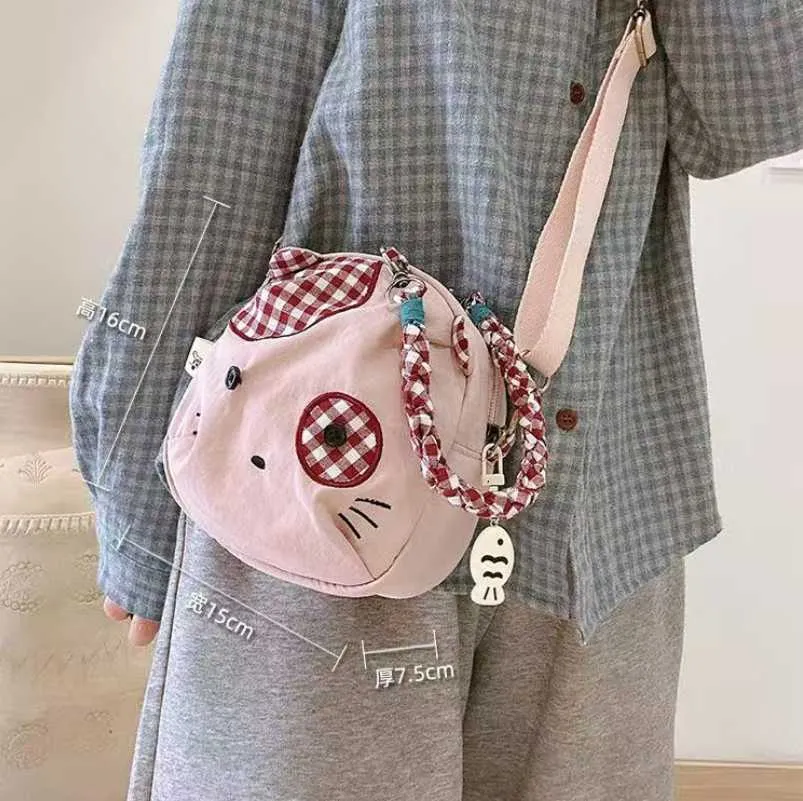 Túi chéo thỏ hồng