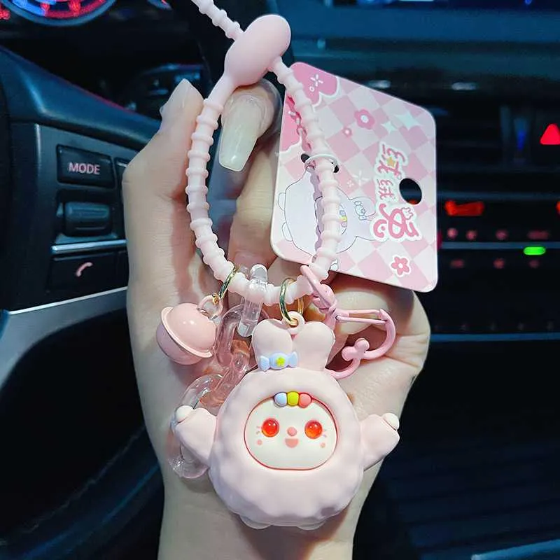 Móc khóa thỏ hồng