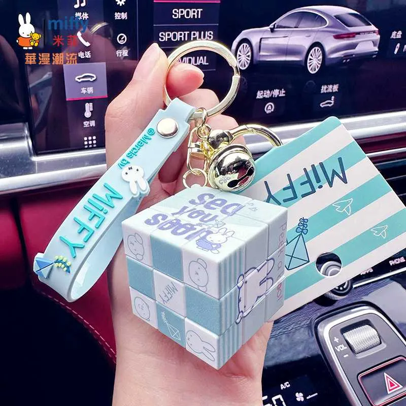 Móc khóa rubik thỏ cute