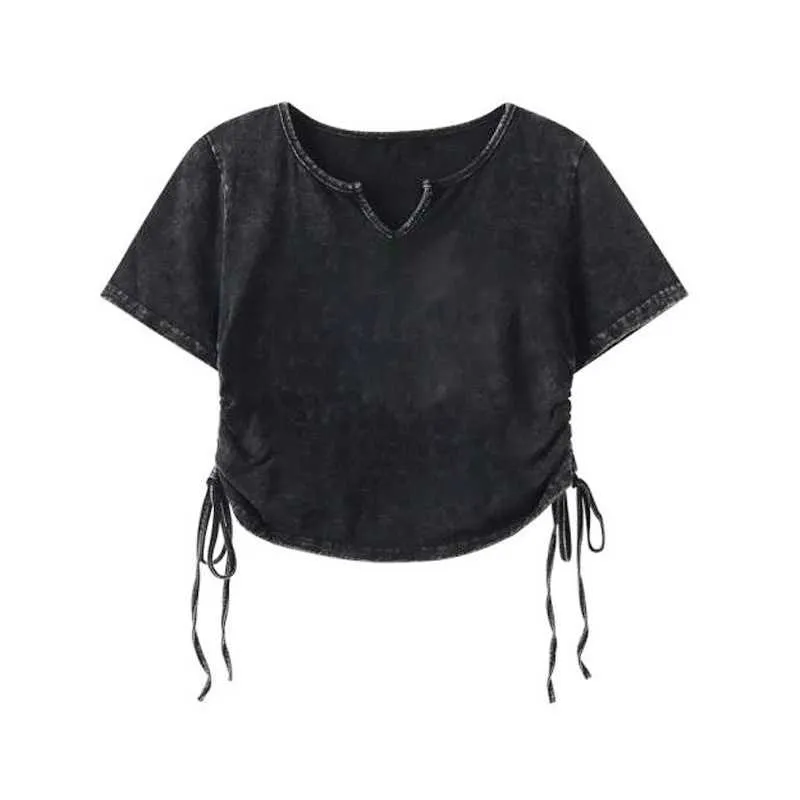 Áo thun nữ rút 2 bên