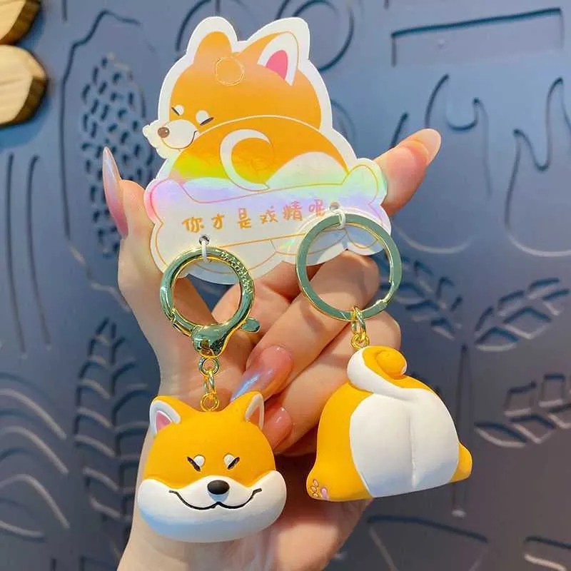 Móc khóa cặp shiba